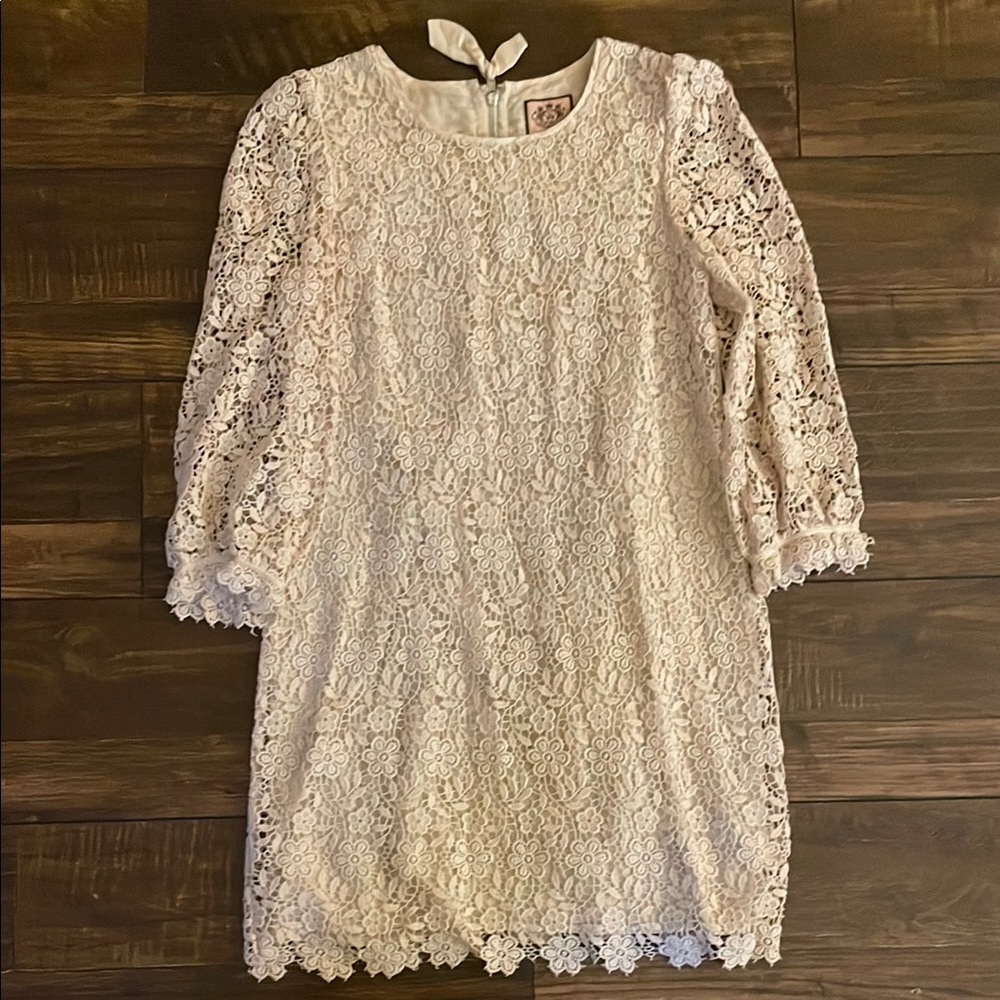 Juicy Couture Lace Dress in Cream